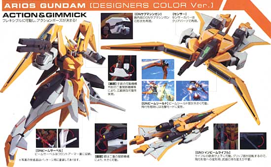 ガンプラ ガンダムOO 1/100 「アリオスガンダム デザイナーズカラーVer.」